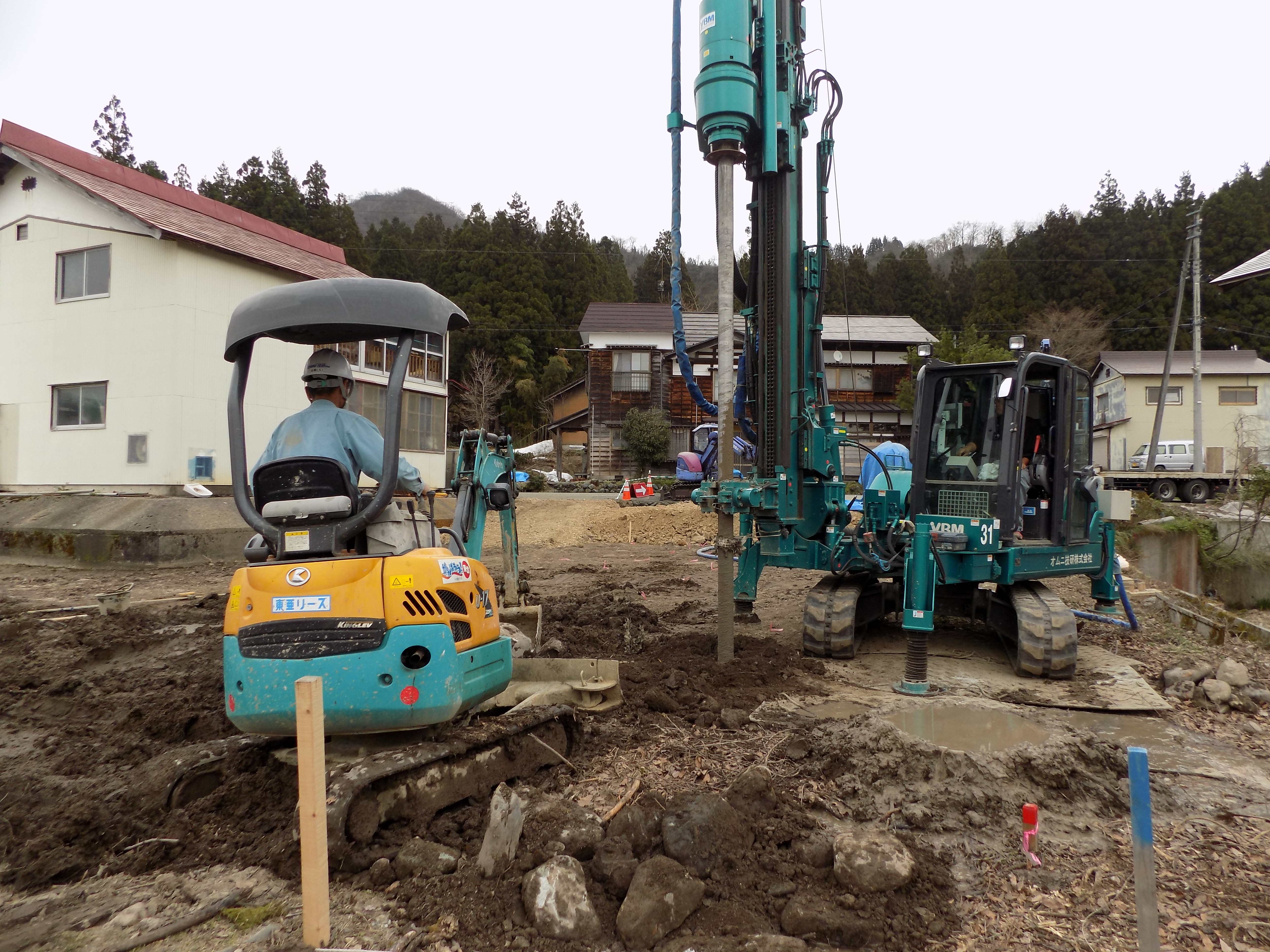 新潟県南魚沼市「エコな家」地盤改良工事6